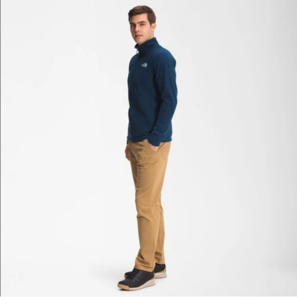 The North Face Textured Cap Rock 1/4 Zip Fleece Pullover Size L